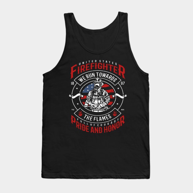 We Run Towards The Flames Tank Top by JakeRhodes